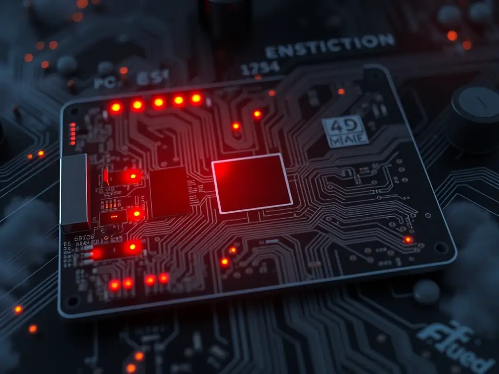 A 3D visualization of a PCB defect detected by IA-CAT J & Repair, emphasizing the software's ability to provide detailed insights for defect analysis.